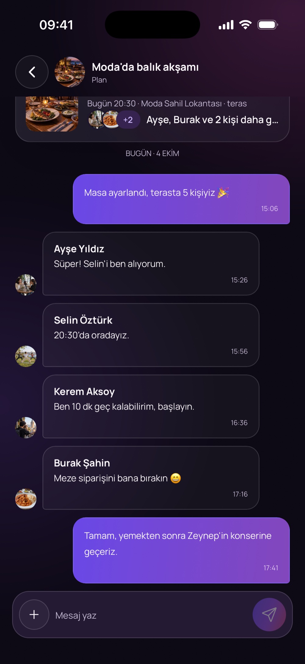 Plan sohbeti